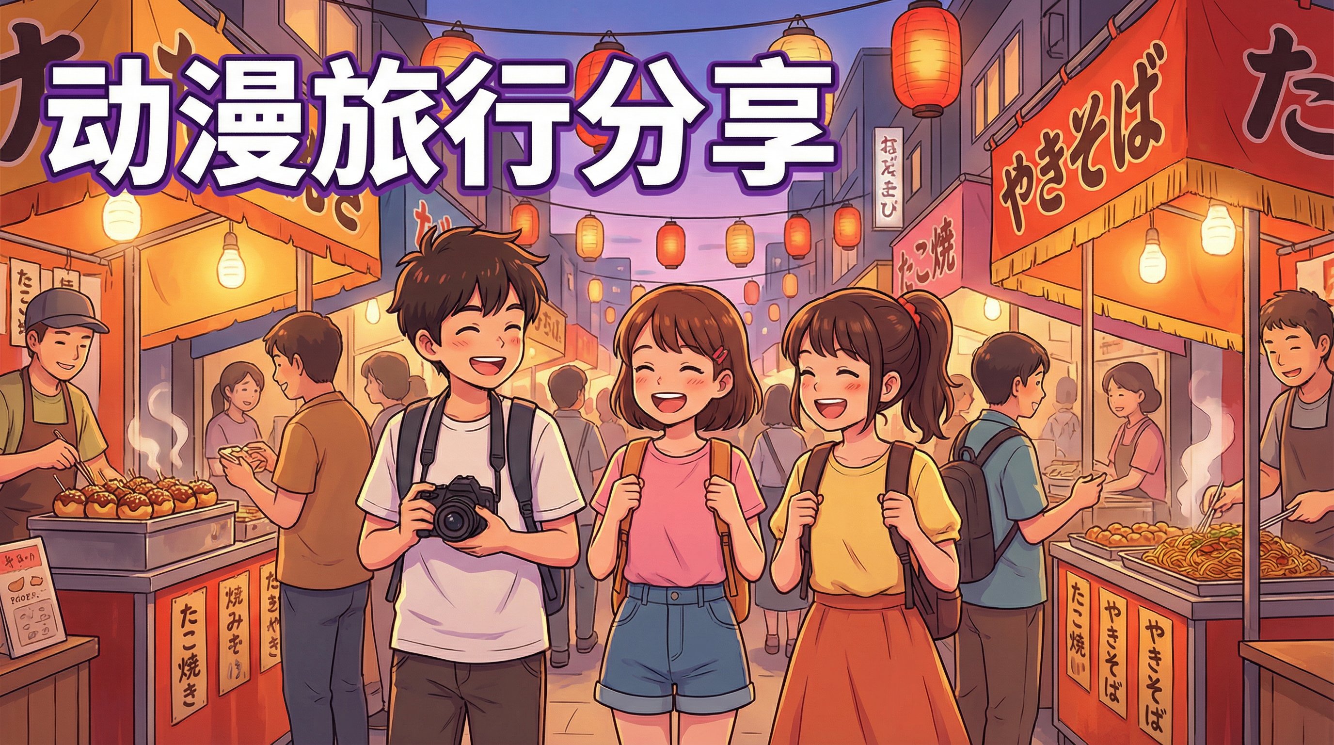 陈美娇动漫旅行分享-日本街头动漫演示